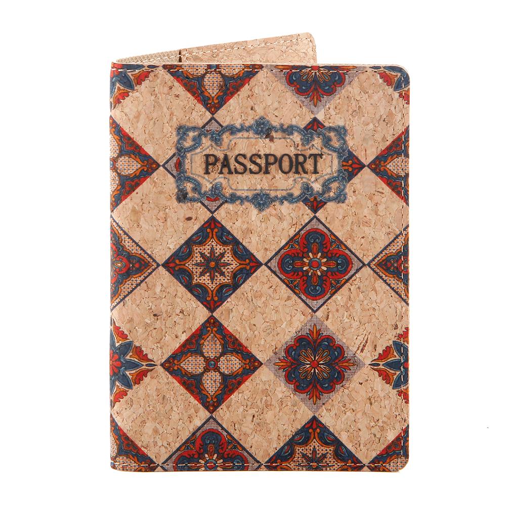 Səyahət istifadəsi üçün Cork Pasport Qoruyucu Çanta