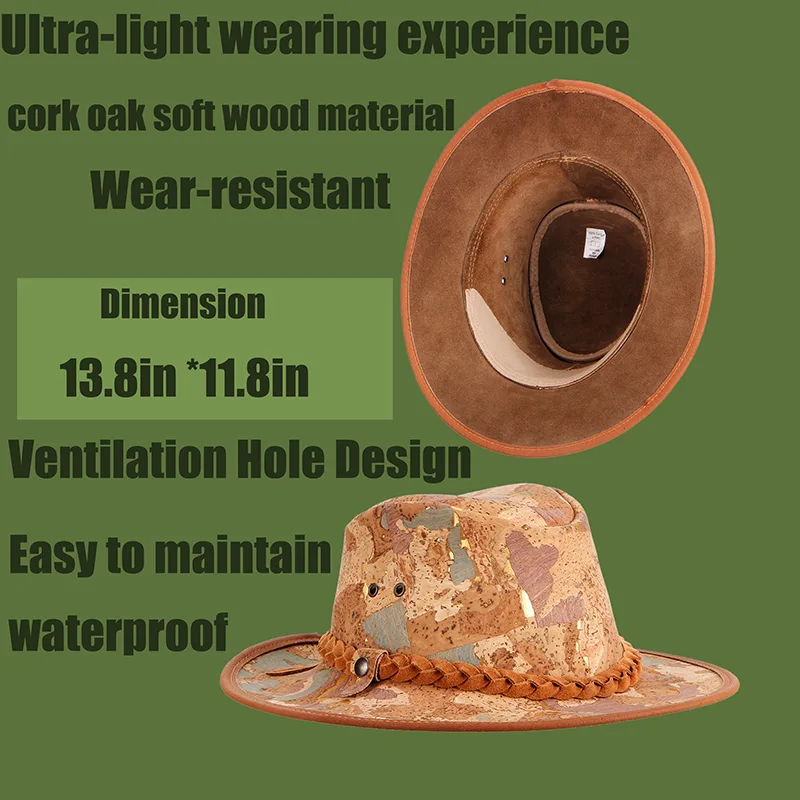 Light Breathable Fashion Cork Cap